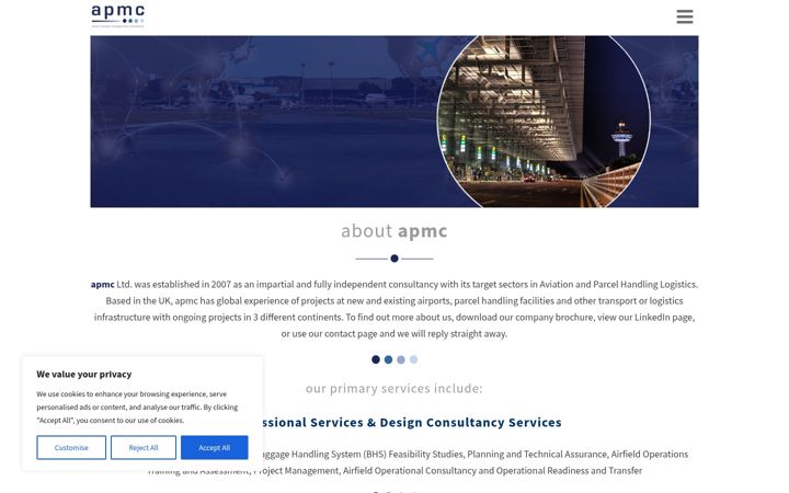 Screenshot of apmcltd.com