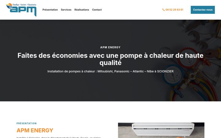 Screenshot of apmenergy.fr