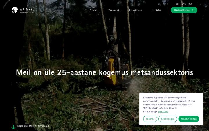Screenshot di apmets.ee