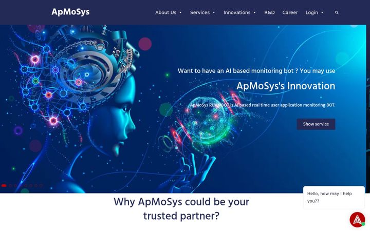 Captura de pantalla de apmosys.com