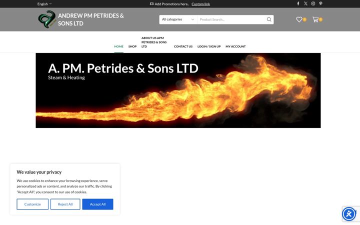 Screenshot of apmpetrides.com
