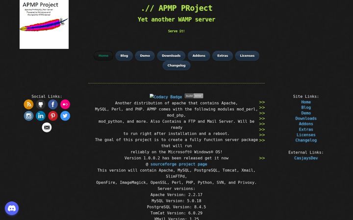 Screenshot of apmpproject.org