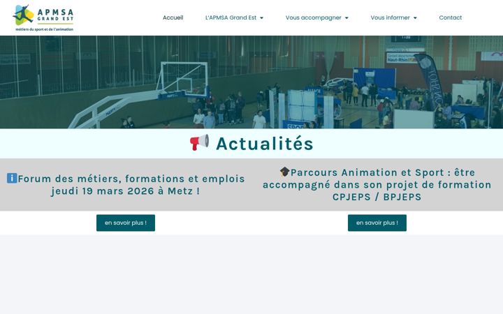 Screenshot of apmsagrandest.fr