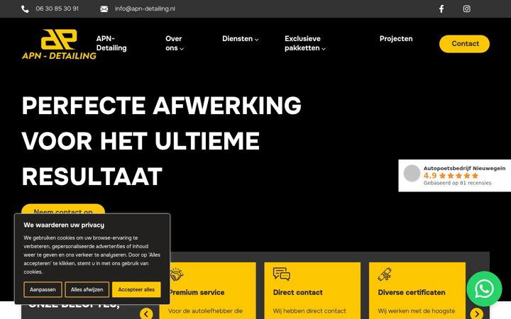 Screenshot ta' apn-detailing.nl