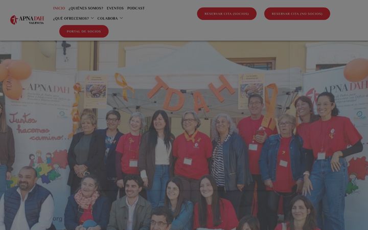 Screenshot of apnadah.org