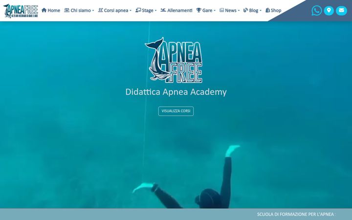 Screenshot of apneafree.it