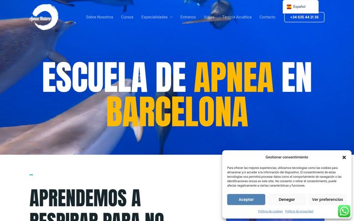 Screenshot of apneanatura.com