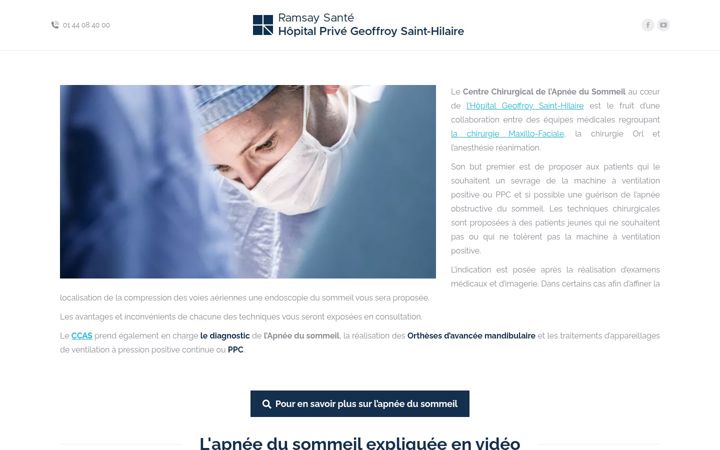 Skærmbillede af apneedusommeil.org
