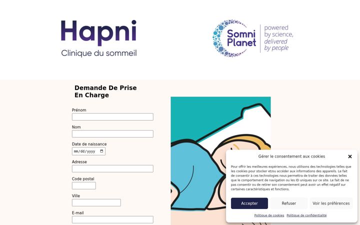 Screenshot of apneepsad.fr