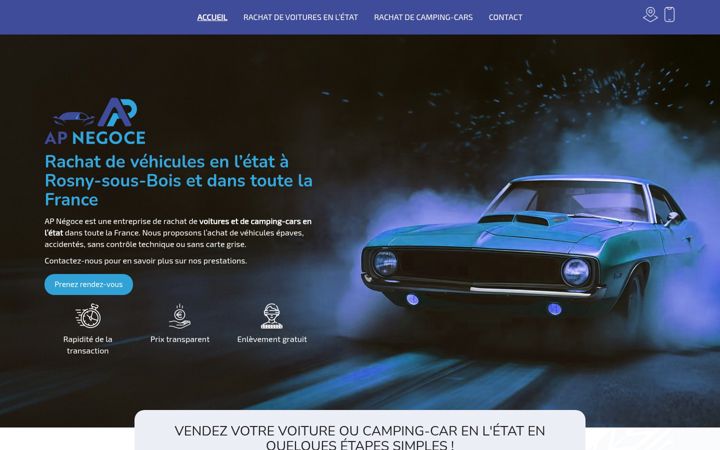 Screenshot of apnegoce.fr