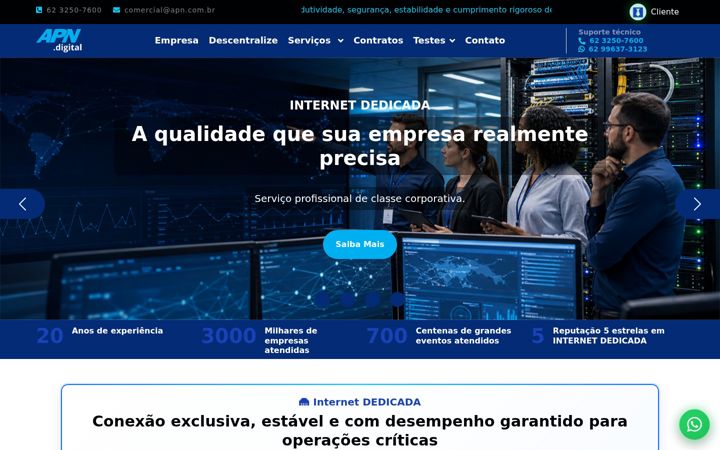 Screenshot of apninternetparaempresas.com.br