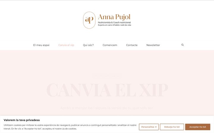 Screenshot of apnutricio.com
