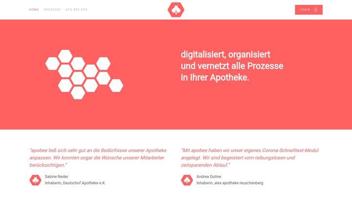 Screenshot of apo-bee.eu