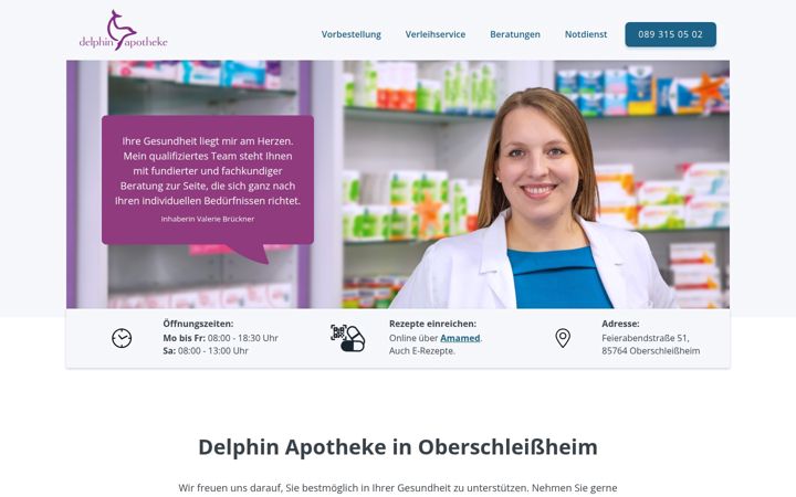 Екранна снимка на apo-delphin.de