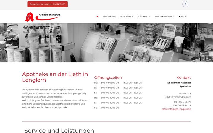 Screenshot of apo-lenglern.de