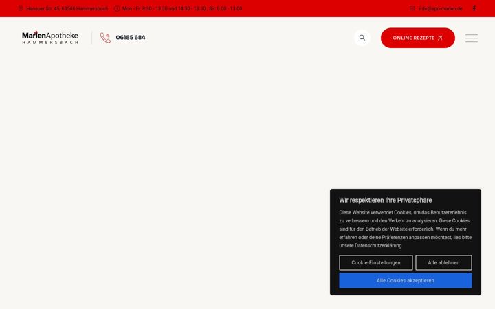 Screenshot von apo-marien.de