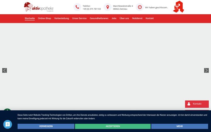 Screenshot of apo-neuplanitz.de