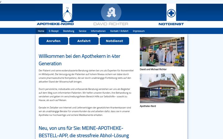 Screenshot of apo-nord.de