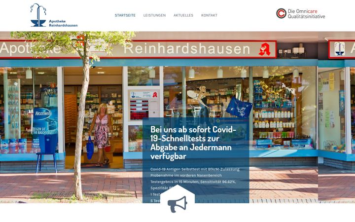 Screenshot von apo-reinhardshausen.de