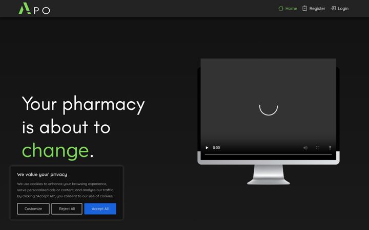 Screenshot of apo-suite.com