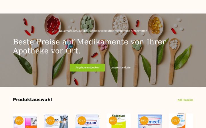 Screenshot von apo-take.de
