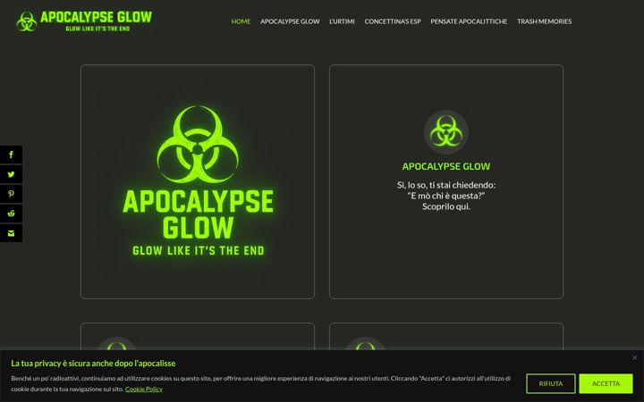 Screenshot of apocalypseglow.com