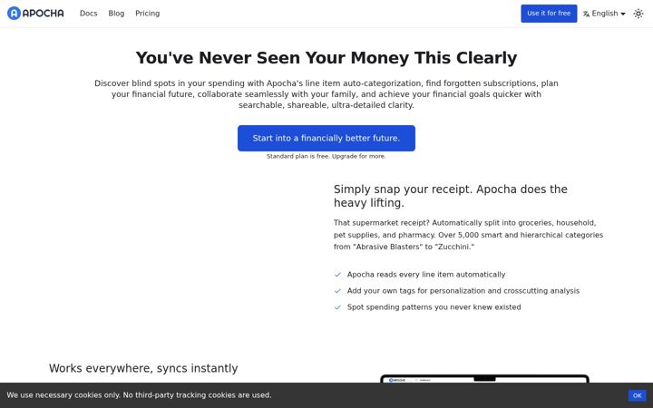 Screenshot of apocha.biz