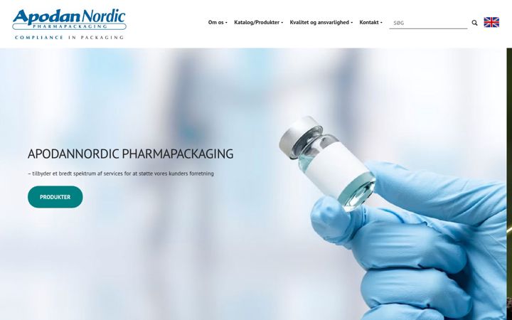 Screenshot of apodanpharma.dk