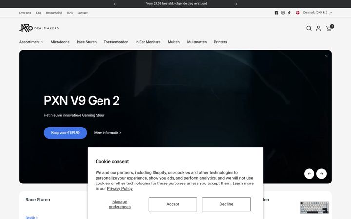 Screenshot of apodealmakers.com