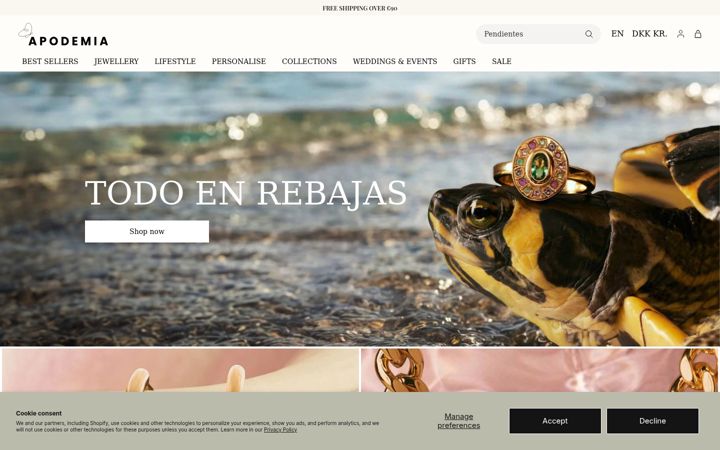 Screenshot of apodemia.com