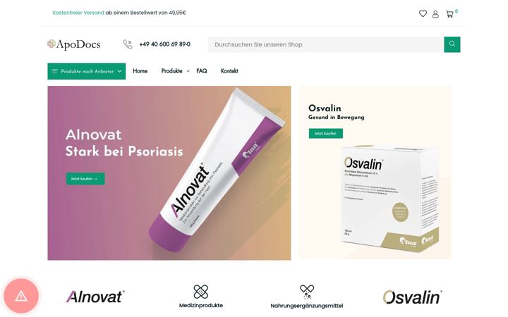 Screenshot ta' apodocs.de