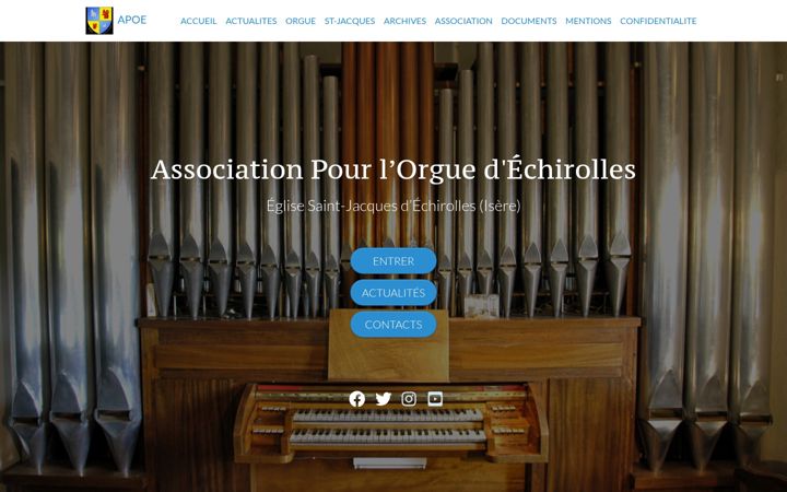 Screenshot of apoe.fr