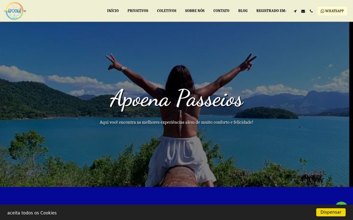 Screenshot of apoenapasseioparaty.com