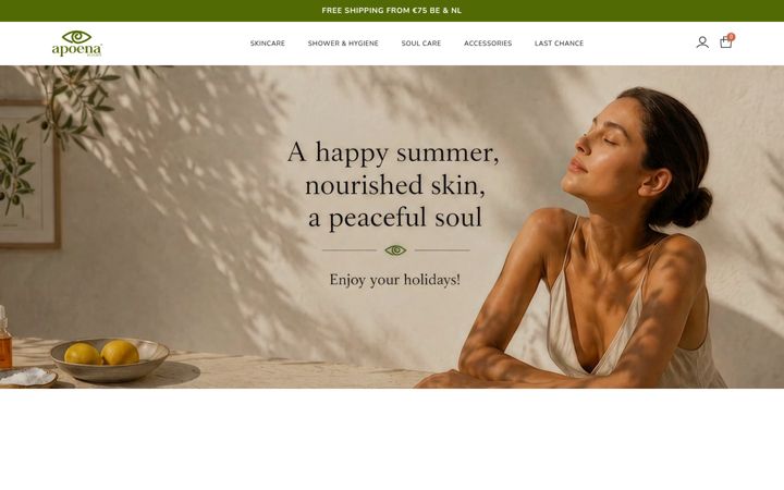 Screenshot of apoenastore.com