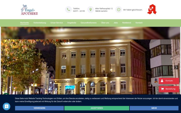 Screenshot of apoengel.de
