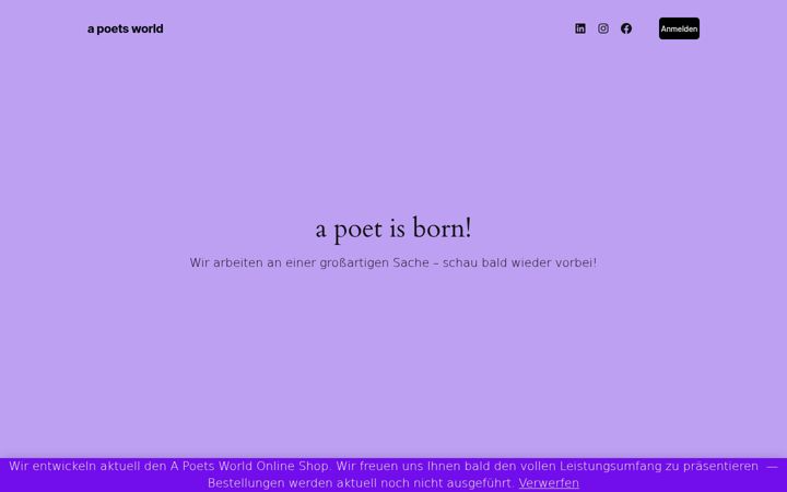 Screenshot of apoets.world