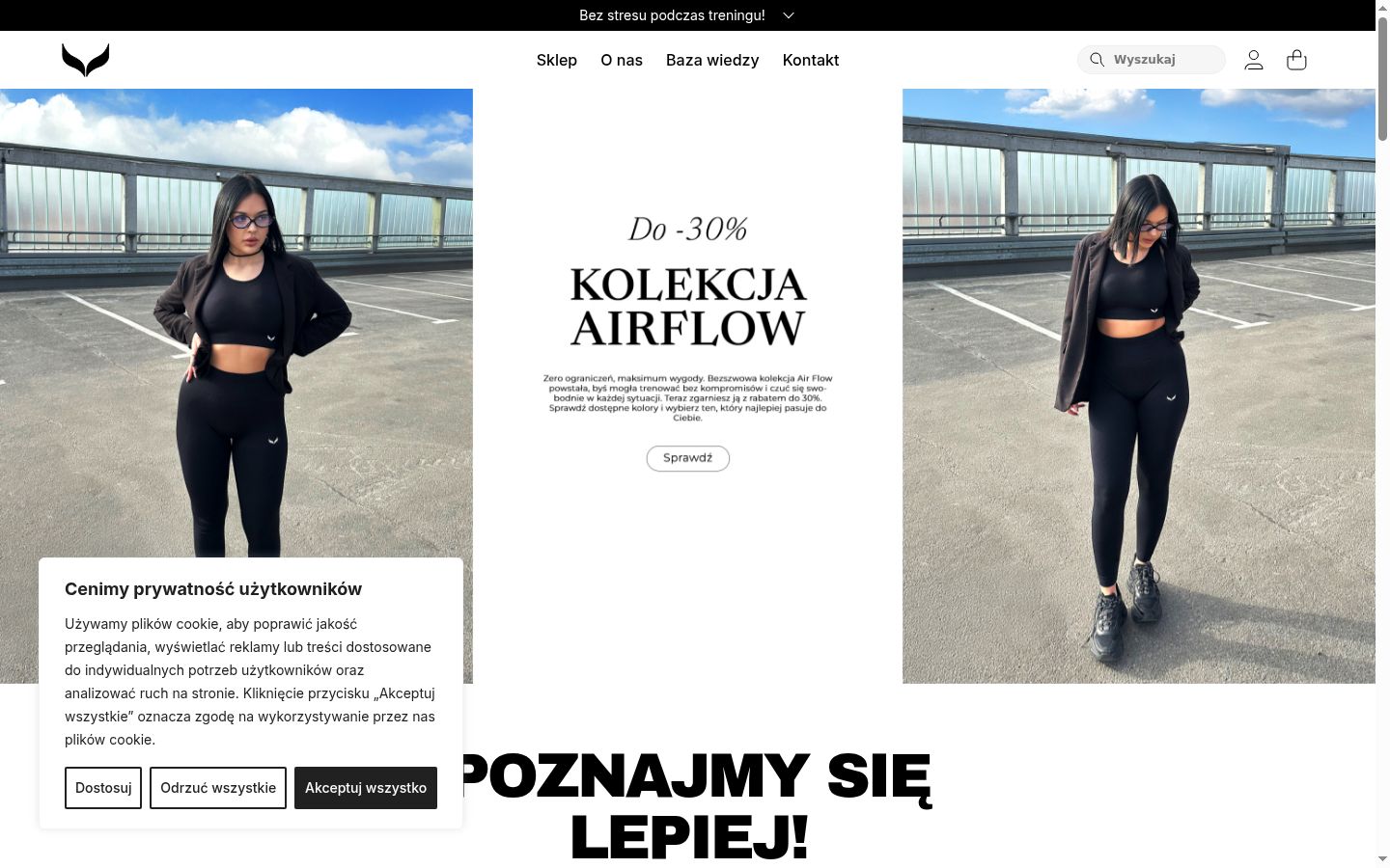 Snímek obrazovky baneru souhlasu zobrazeného před jakoukoli interakcí