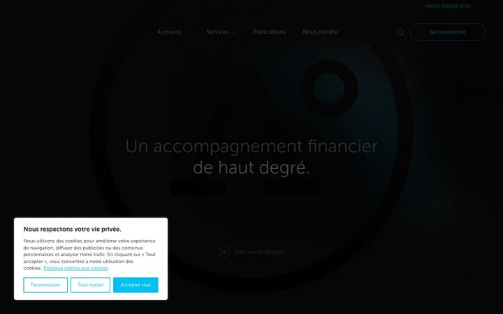 Skärmbild av apogee-groupe-financier.ca