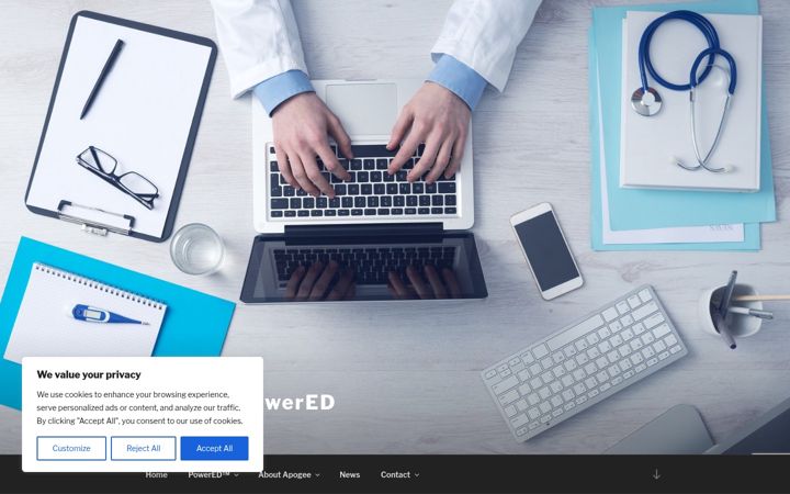 Screenshot of apogeepowered.com