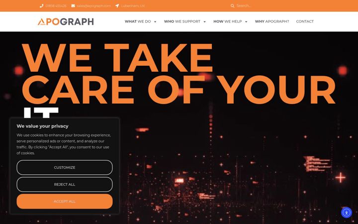 Екранна снимка на apograph.com