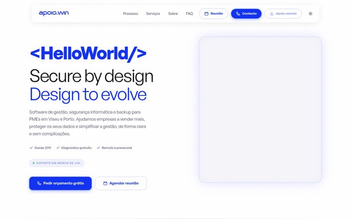 Screenshot of apoio.win