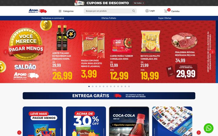 Ekrānuzņēmums no apoioentrega.com