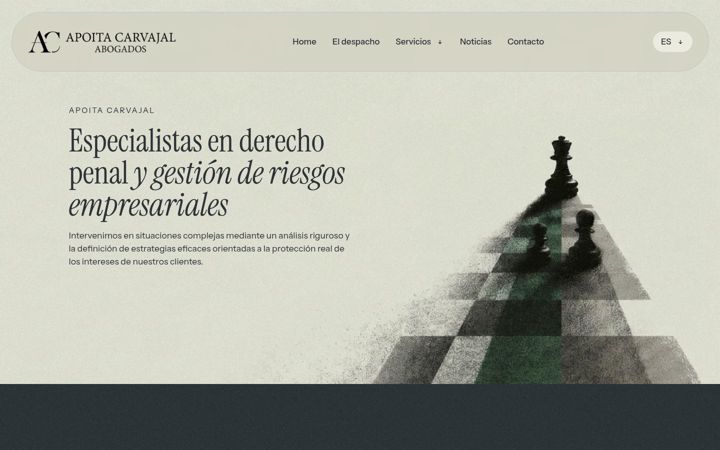 Screenshot of apoitacarvajal.es