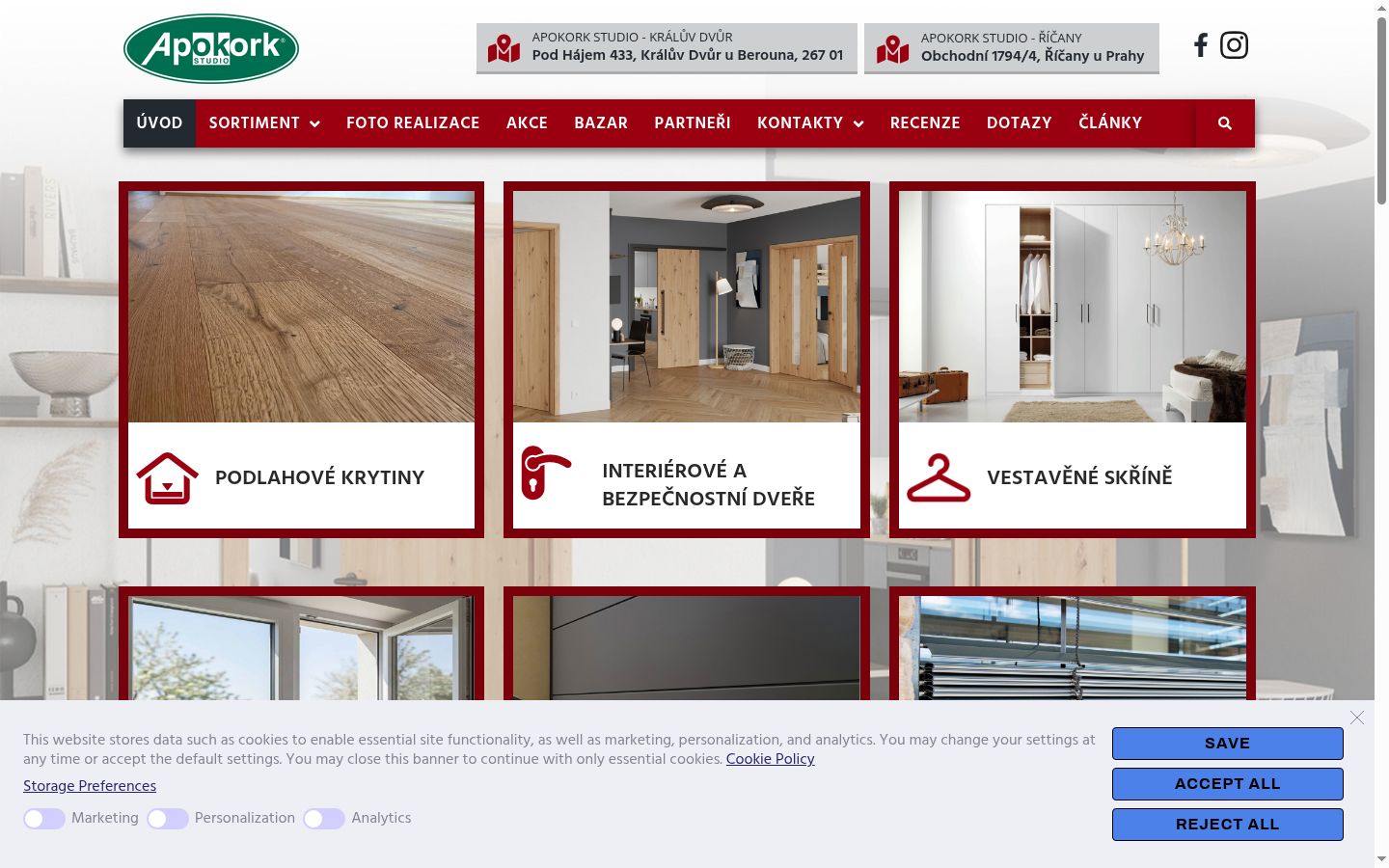 Screenshot tal-banner tal-kunsens muri qabel kwalunkwe interazzjoni