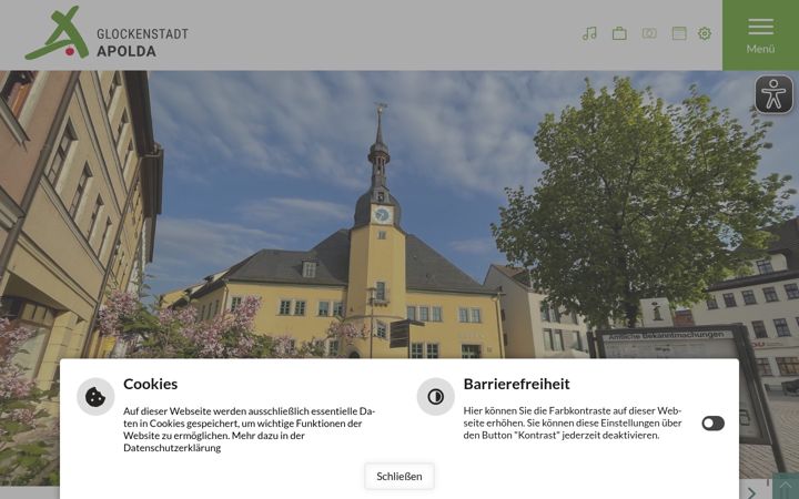 Screenshot of apolda.de