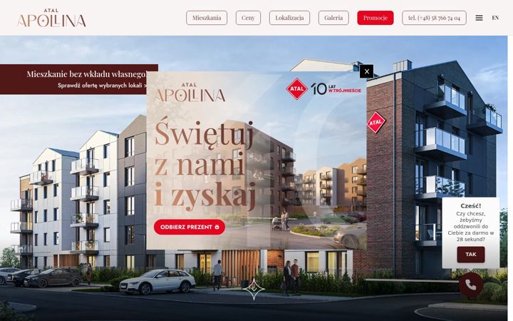 Screenshot von apollina.pl