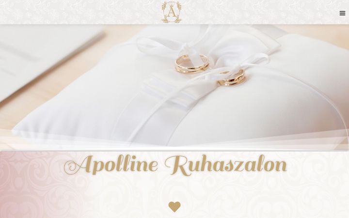 Captura de pantalla de apollineruhaszalon.hu