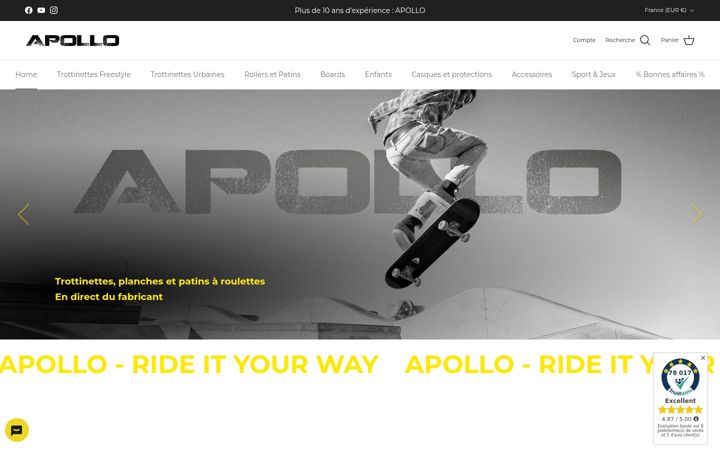 Screenshot of apollo-funsport.fr