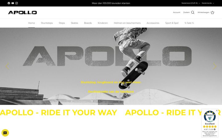 Screenshot of apollo-funsport.nl