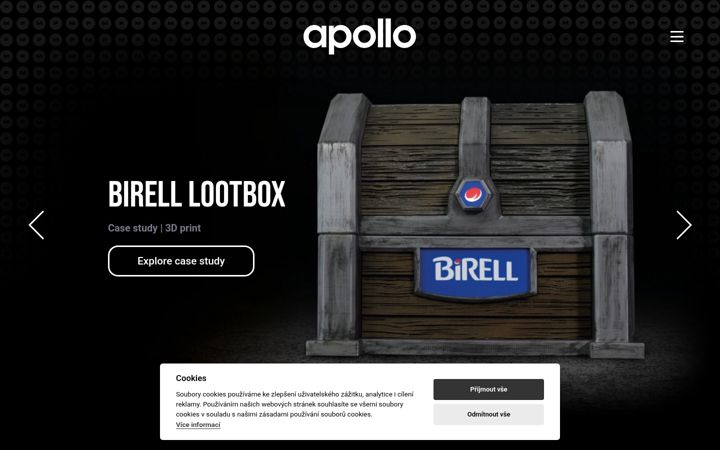 Screenshot of apollo-productions.cz